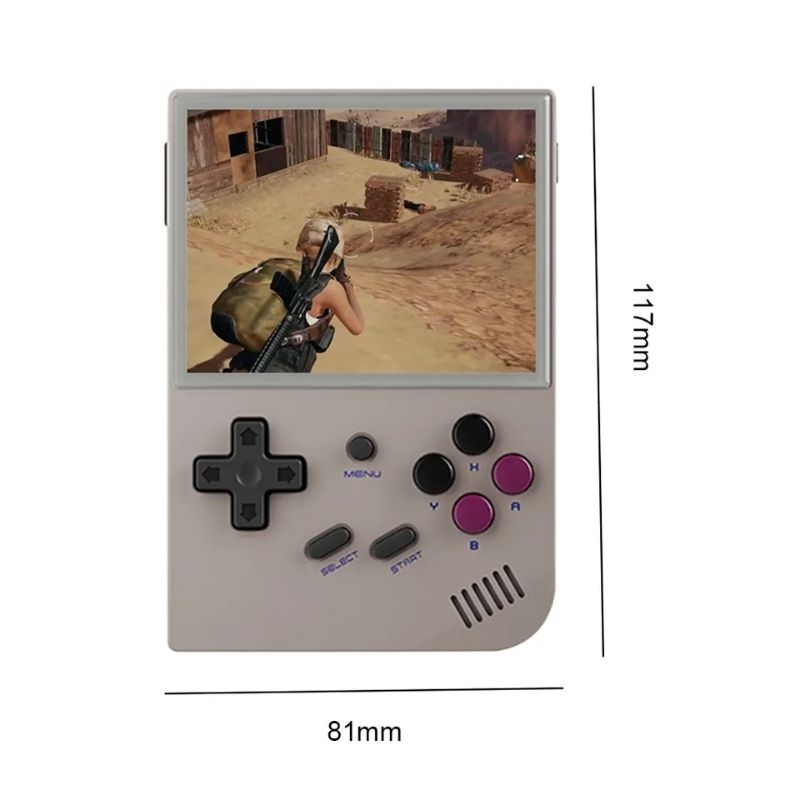 ANBERNIC RG35XX 64G+128G Mini Game Console Handheld Video Game Player 3.5 Inch IPS Screen Linux System for Adults Kid's Gift