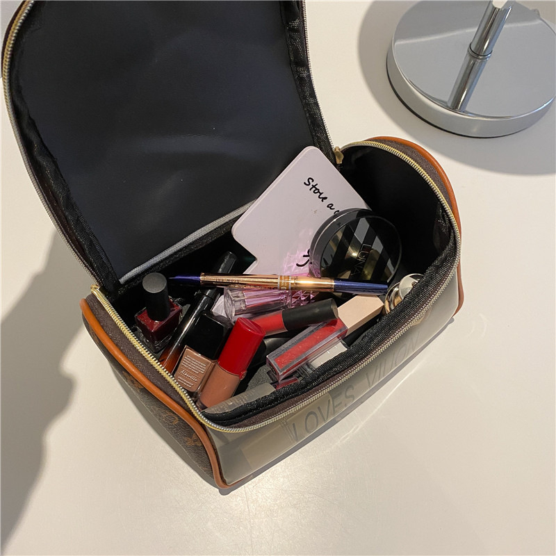 Tas kosmetik portabel kapasitas besar kosmetik tahan air tas fashion perlengkapan mandi genggam