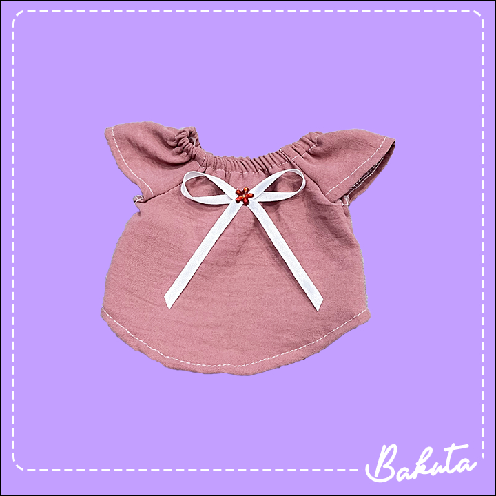 Baju Kucing Model Mini Dress Sabrina Pastel untuk kucing dan anjing Kecil model Casual | Crop Top Bakuta!