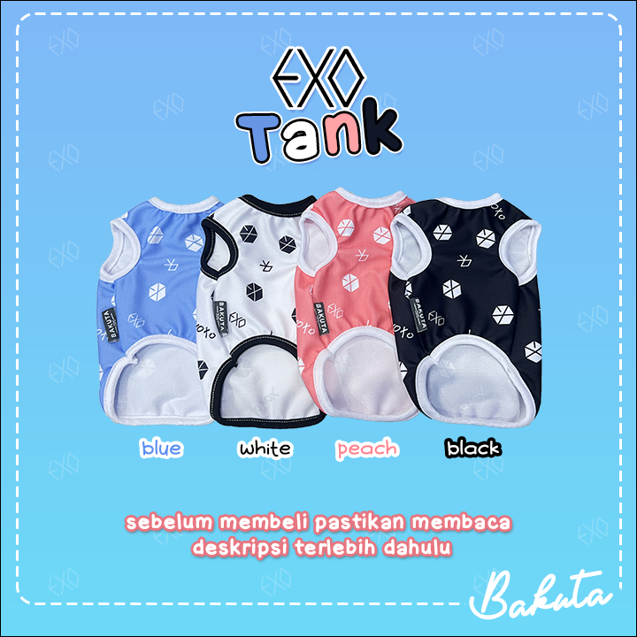 Baju Kucing Tank Edisi Exo Tank Lucu Untuk Kucing dan anjing / Baju Kucing Termurah Size XS-XXL / Baju Kucing Tangerang!