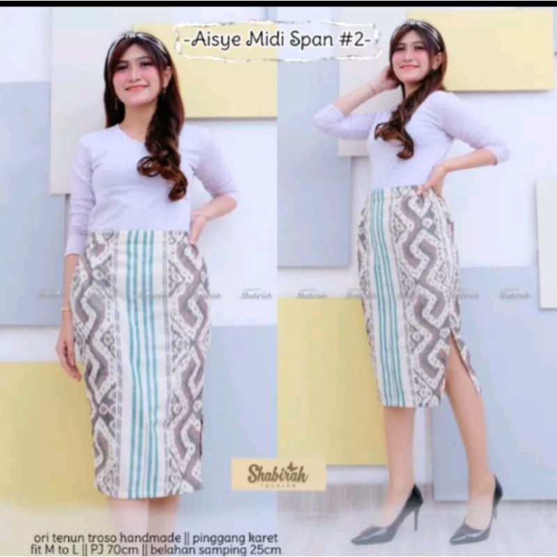 ROK SPAN . ROK KEBAYA BELAHAN DEPAN . ROK CANTIK