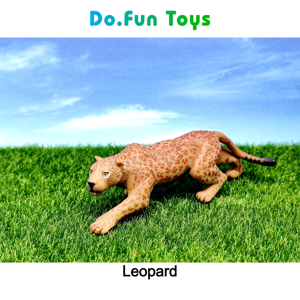 Animal Figurine | LEOPARD NEW / Mainan Miniatur Binatang Macan Tutul