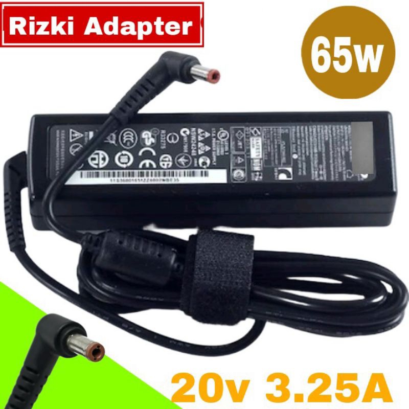 Charger Laptop Lenovo B470 B475 G460 G470 G475 G560 Z570 G480 G485 Z370 20V 3.25A + KABEL POWER