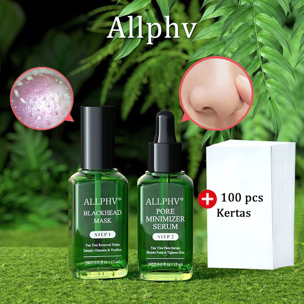 QEILA - Allphv All Step | Blackhead Remover Set Step1 | Blackhead Mask Step2 Pore Minimizer Serum