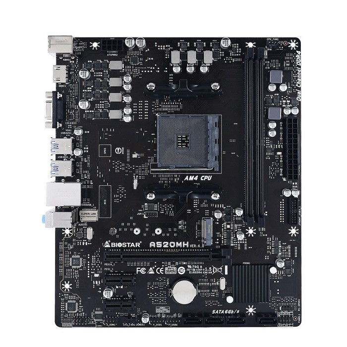 Motherboard Biostar AMD A520MH Socket AM4 DDR4 M-ATX