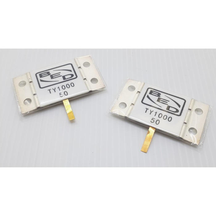 Resistor Flange RF Resistor 50Ohm 1000W Flange 50 Ohm 1000 Watt Kaki satu Merek RF BED