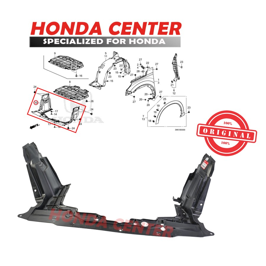 cover engine dek  mesin splash engine honda all new hrv 2022 2023