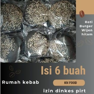 

ROTI BURGER HITAM WIJEN 1 PACK ISI 6 PCS Black Bun Burger