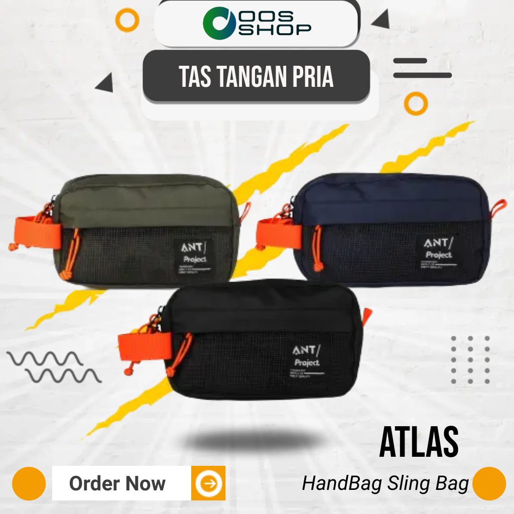 OOS SHOP - Tas Clucth Mini Bag ATLAS Dimensi 18 x 6 x 10,5 Cm - Tas Tangan - Tas Pouch