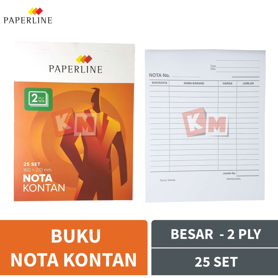 Buku Nota Kontan Besar 2 Ply Rangkap Paperline Isi 25 Set PPL B2 NCR