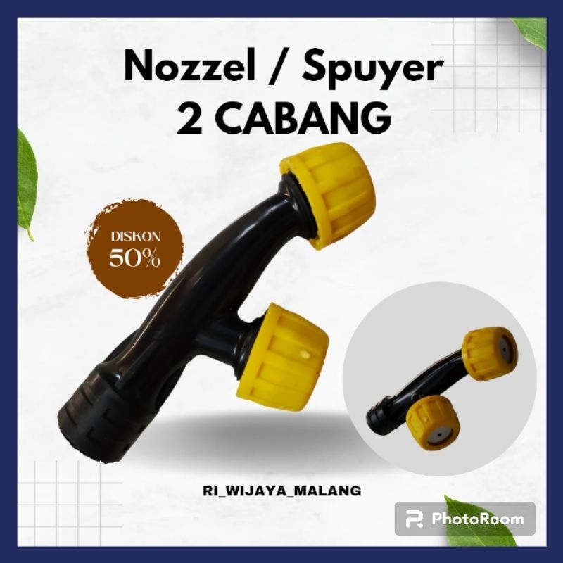 Nozzel (Spuyer) / Spuyer 2 Cabang / Spuyer Tangki Cas / Nozel Sprayer Elektrik / Spuyer tangki Murah