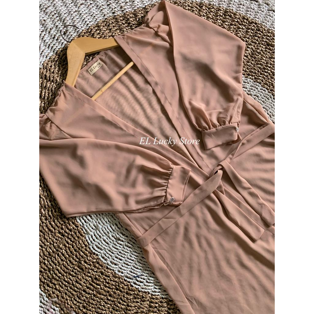 Clara Long Outer Ceruty Babydoll