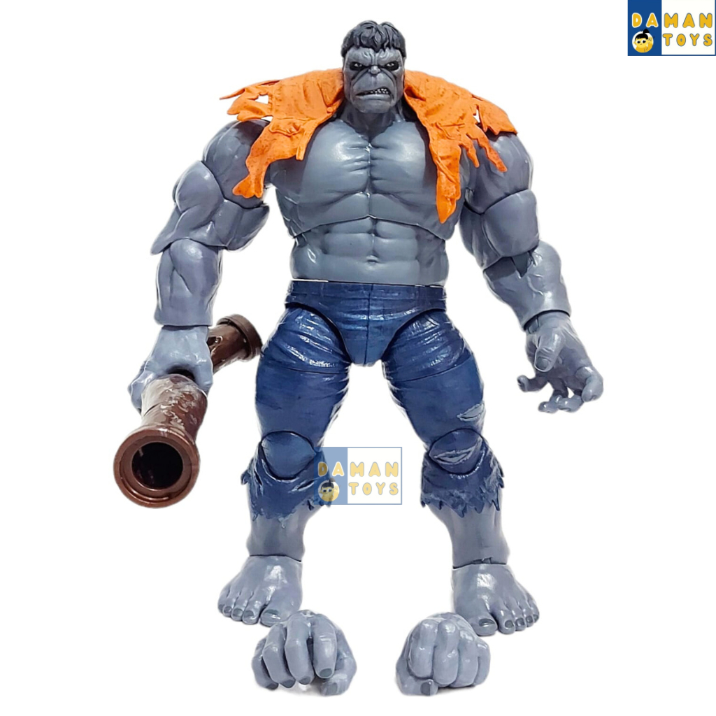 Action Figure Superhero Grey Hulk VS Red Hulk