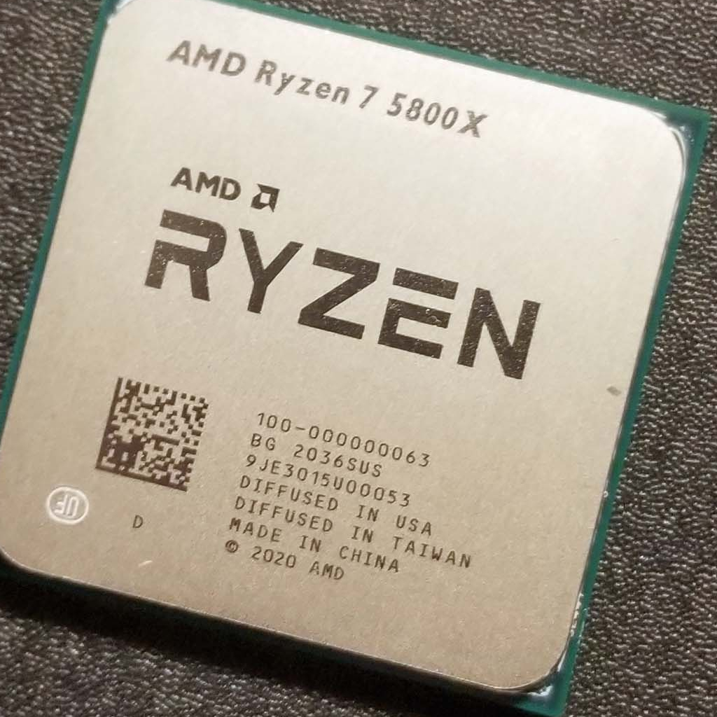 AMD Ryzen 7 5800X With Straith Cooler Socket AM4