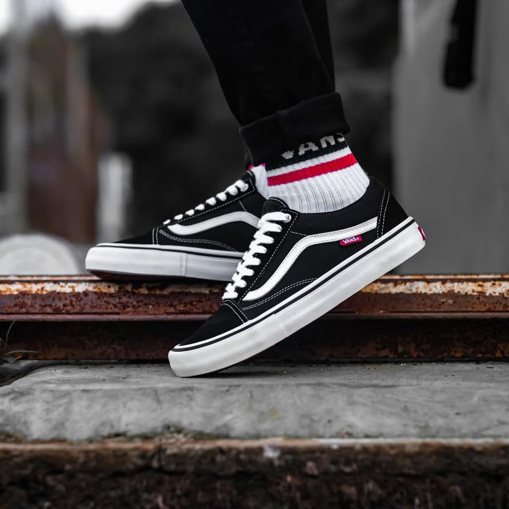 Sepatu Sekolah Vans old Skool Classic garis putih sepatu kasual pria wanita // Autentik Fans / Vens Fatino /