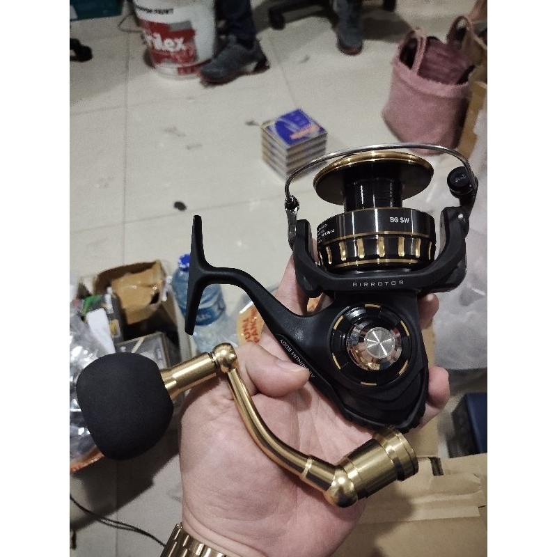 reel pancing daiwa bg sw 8000 atau 10000 power handel