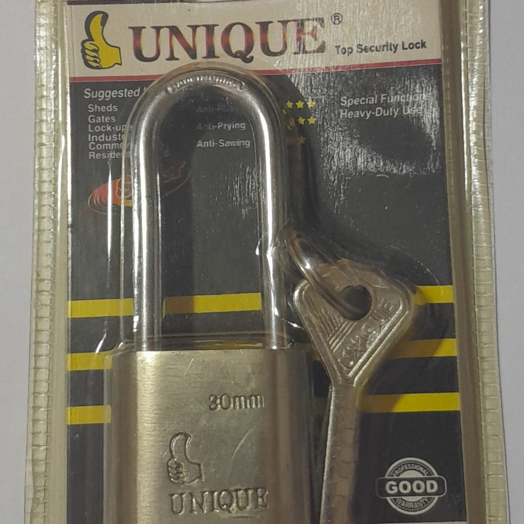 Gembok Unique 30mm/40mm/50mm/70mm/60mm panjang