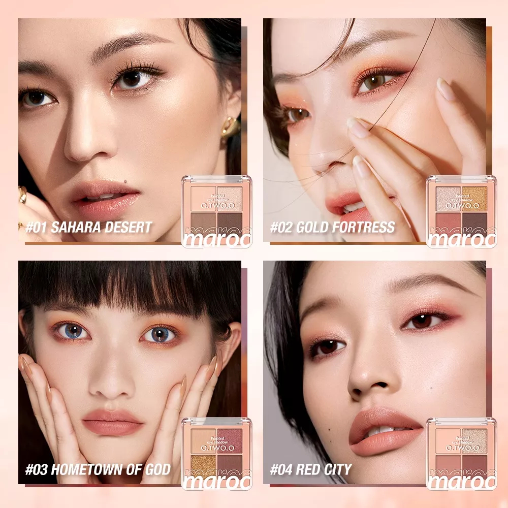 ❤ MEMEY ❤ O.TWO.O Colored Drawing Morroco Eyeshadow Palette ✔️BPOM