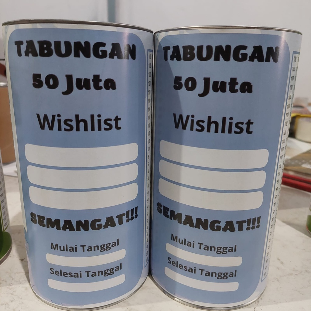 Celengan Besar Target Nabung 50 Juta Buka Tutup Permanen Celengan Viral Tabungan Target Anak  Karakt