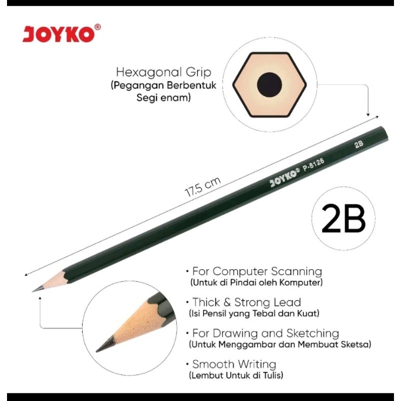

Pensil Joyko P-8126 1box 12pcs