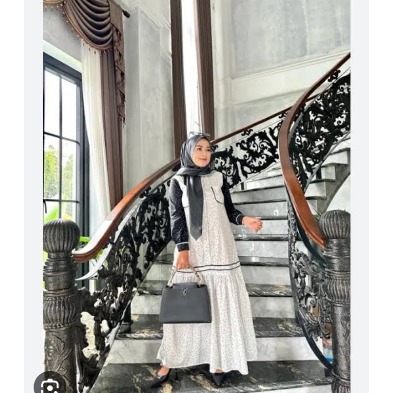 (COD)ZAIDA DRESS WHITE BY JOURNEY ORI