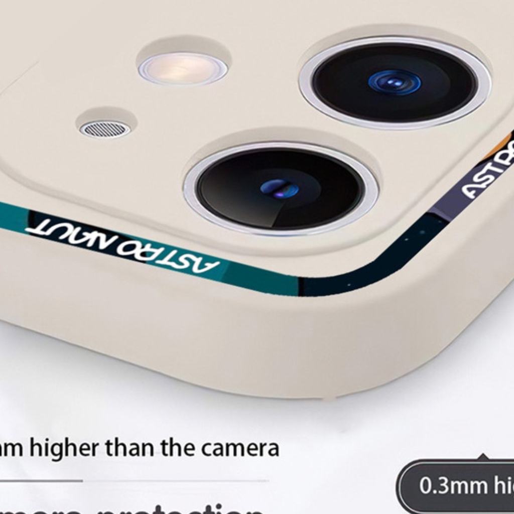 Case Redmi A2 Casing Pro Camera Space Mars New Silicon Matte Premium- Cream