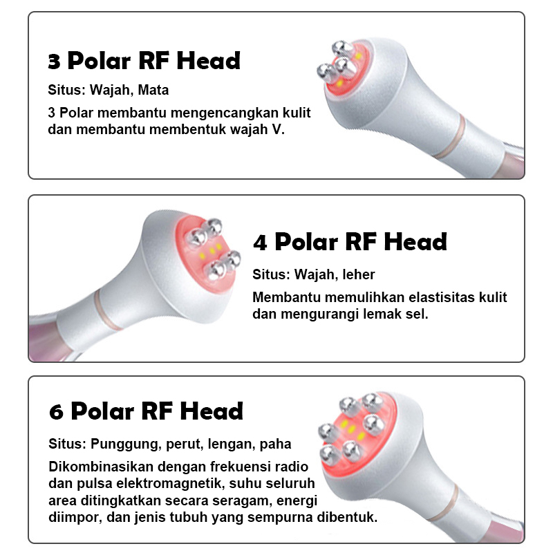 ⭐Garansi⭐Newest 6 in 1 RF 80K Cavitation Radio Frequency Slimming Machine Ultrasound Tekanan Negatif RF Panel Laser Wajah Badan Burn Fat Pelangsing Tubuh Hilangkan Kerut