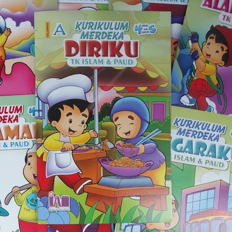 Buku Paket Kurikulum Merdeka (ISLAM) - TK.A / TK.B FREE BUKU TABUNGAN