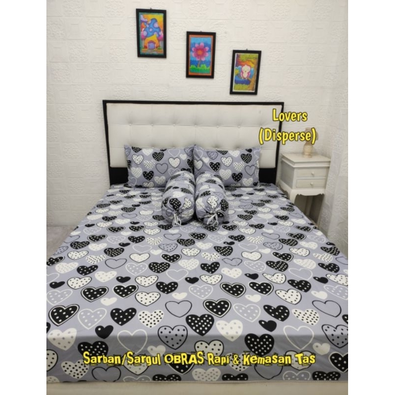 Sprei 180x200, sprei love, sprei homemade