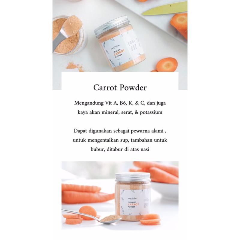 Viand Bevande Carrot Food Powder Tepung Mpasi Wortel