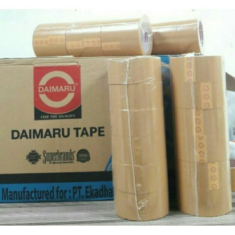 

Lakban 48x90 yard Daimaru Bening Coklat