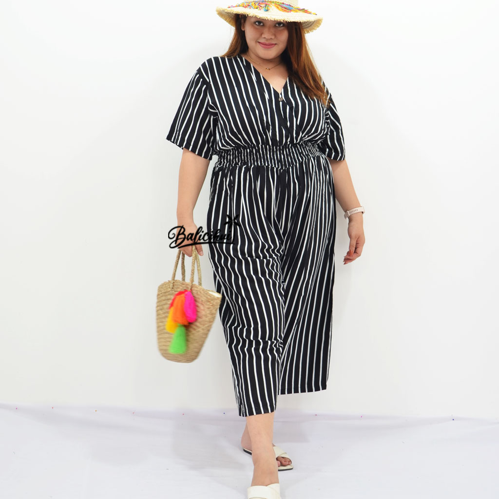 Balicihui Jumpsuit Panjang Jumbo Jumpsuit Victoria Jumpsuit Plus Size Big Size Jumpsuit Panjang