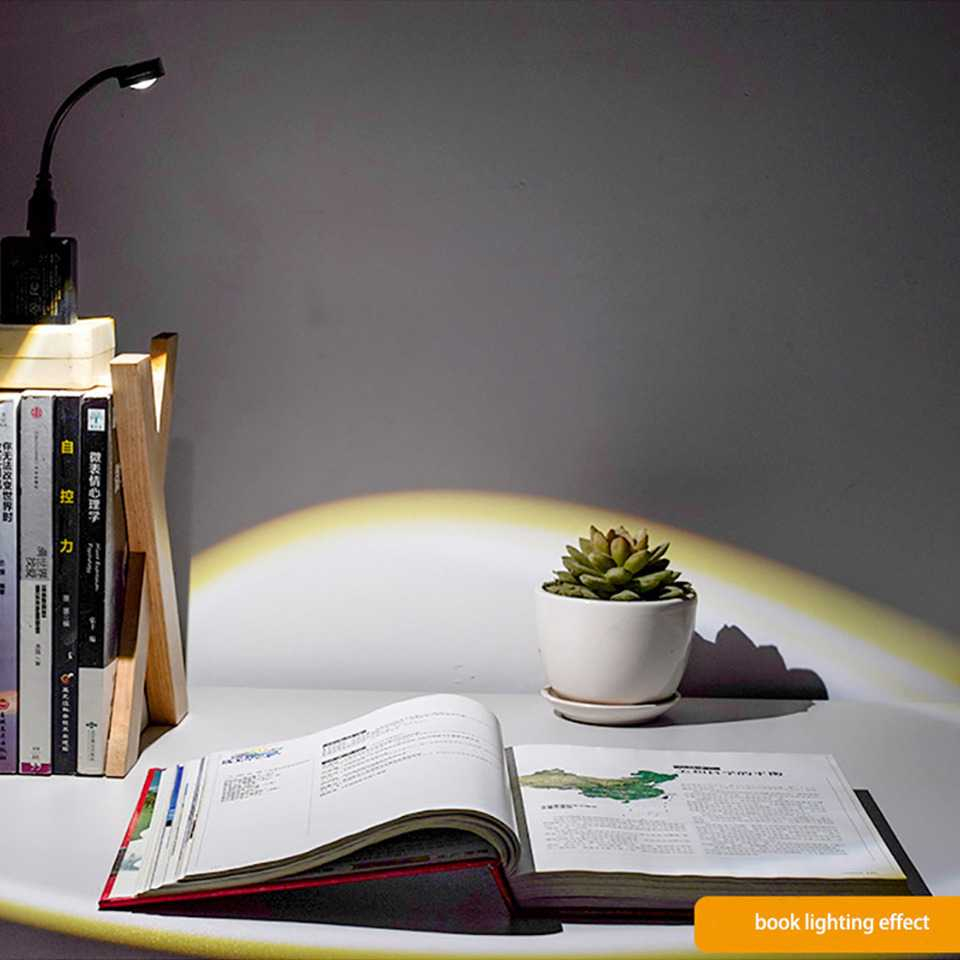 LED Sunset Lamp USB Rechargable Lampu Neon Fotografi Spotlight Sunset Lampu Desain Kabel Fleksibel Berkualitas