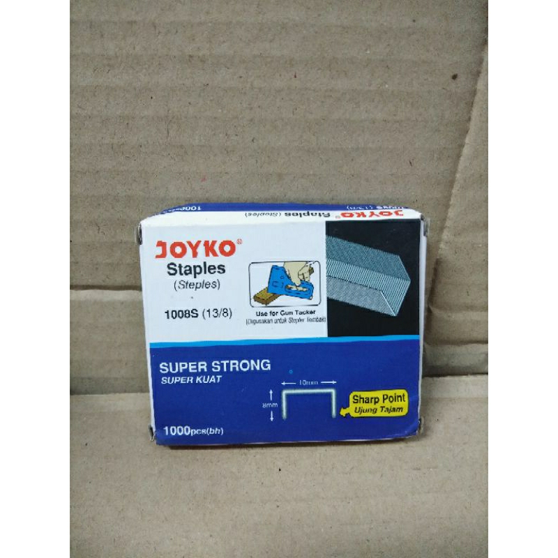 

isi staples stapler tembak joyko 1008s 13/8