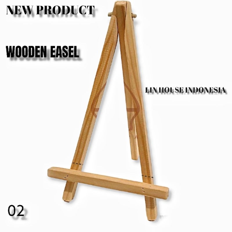 

WOODEN EASEL/STAND LUKIS KAYU JATI JABON