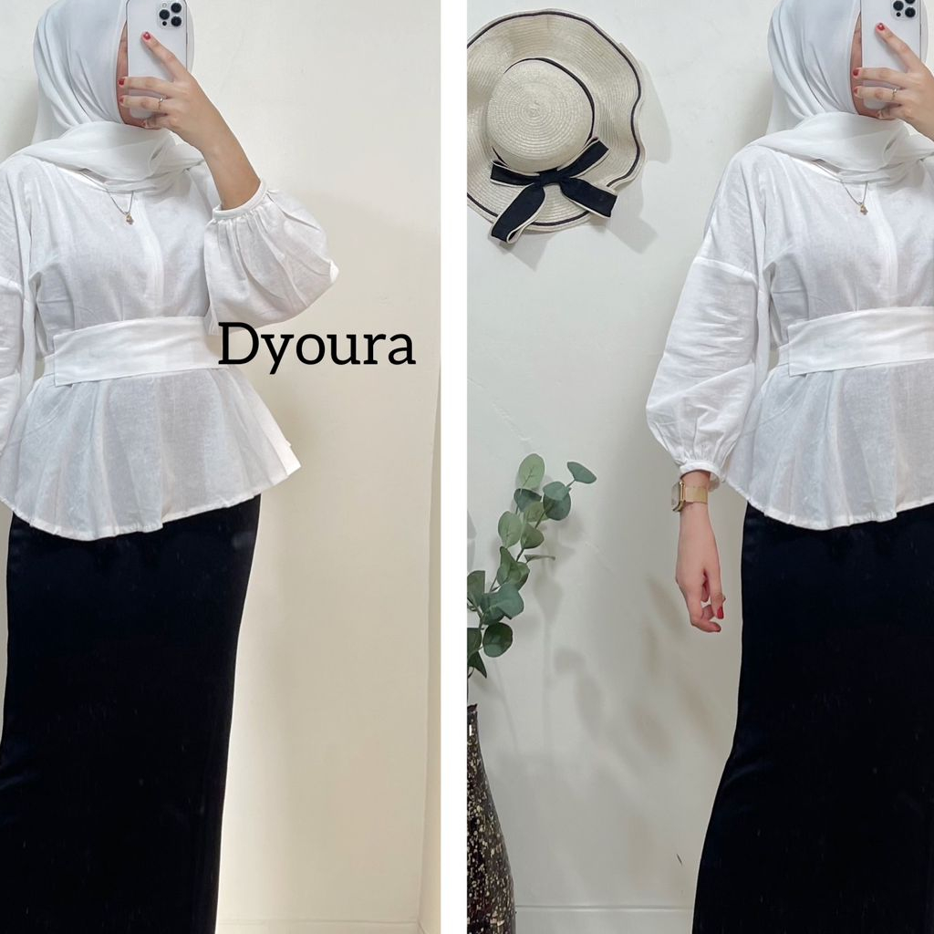 Atasan wanita lengan panjang/ blose wanita lengan panjang free belt/ blouse kekinian/ atasan terbaru