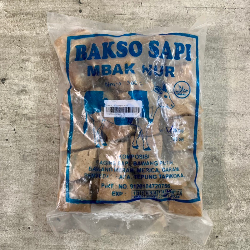 

Mbak Nur Bakso Sapi Kotak 500gr