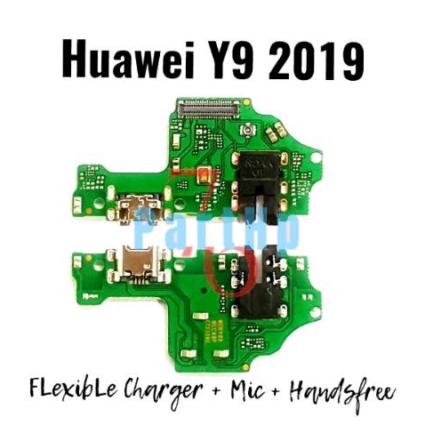 Papan Connector Charger Mic Handsfree Huawei Y9 2019 - PCB Charger Cas