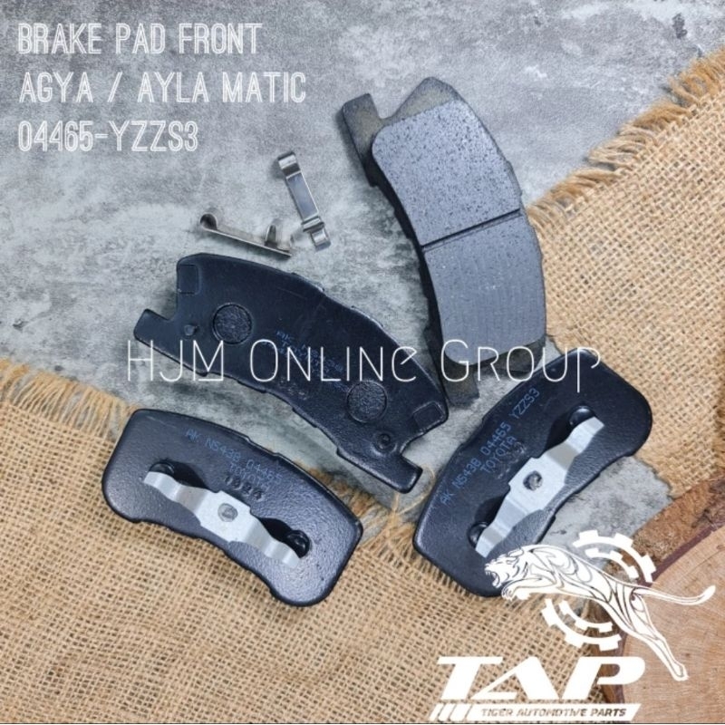 BRAKE PAD - KAMPAS REM DEPAN AGYA AYLA 1.2 / MATIK