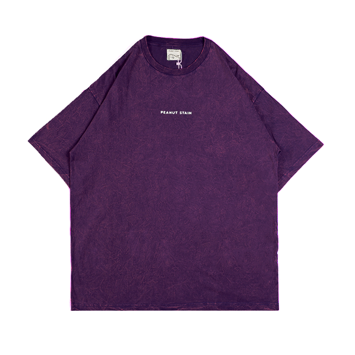 PEANUT STAIN - Clothesline Washed Purple Oversized Tshirt