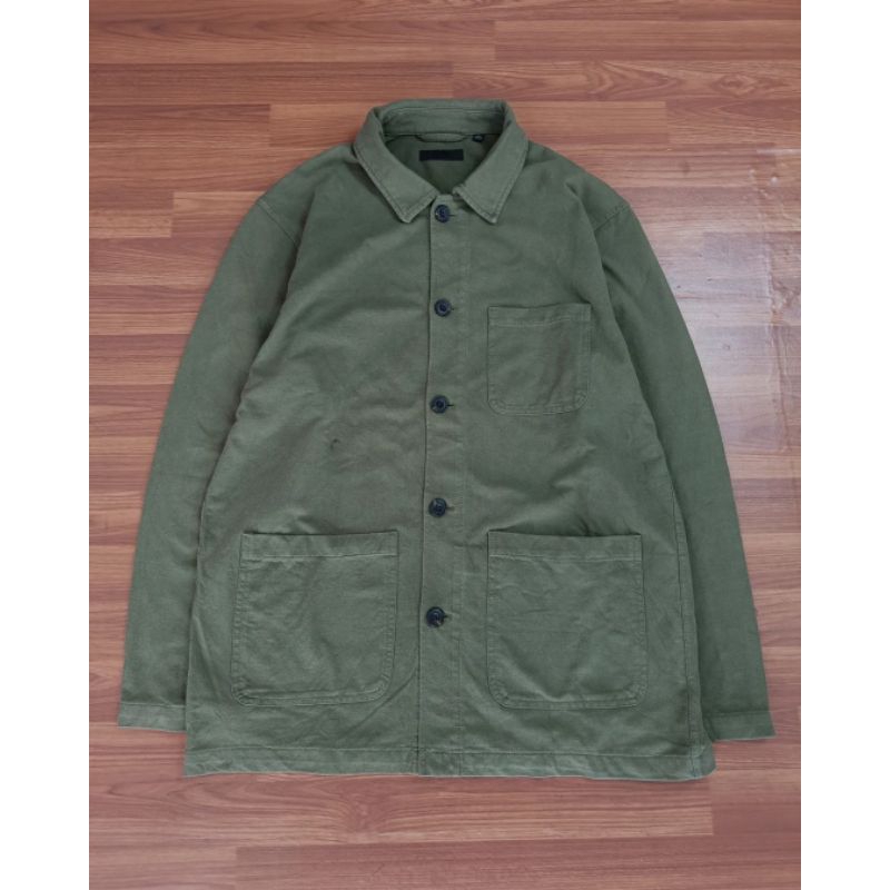 chore jacket hijauuuu army