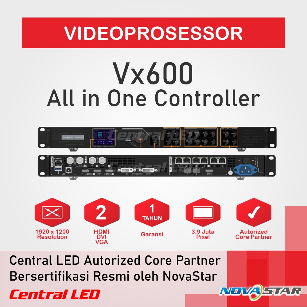 VIDEOPROCESSOR CONTROLLER VP NOVASTAR VX600 VIDEOTRON SENDING CARD
