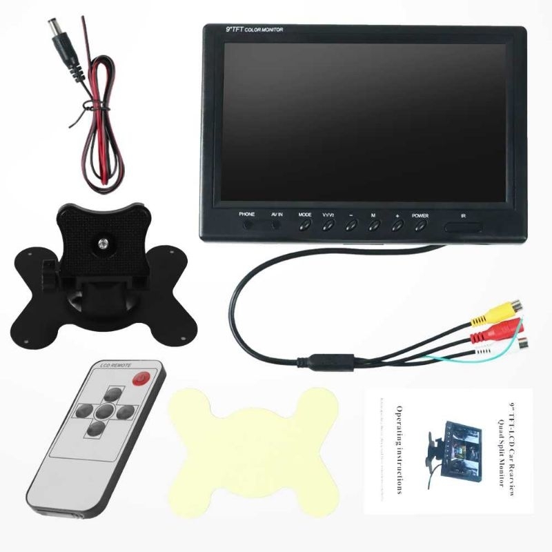 Threecar Monitor Parkir Mobil Rear View TFT LCD DVD MP3 Player 9 Inch - 920SA