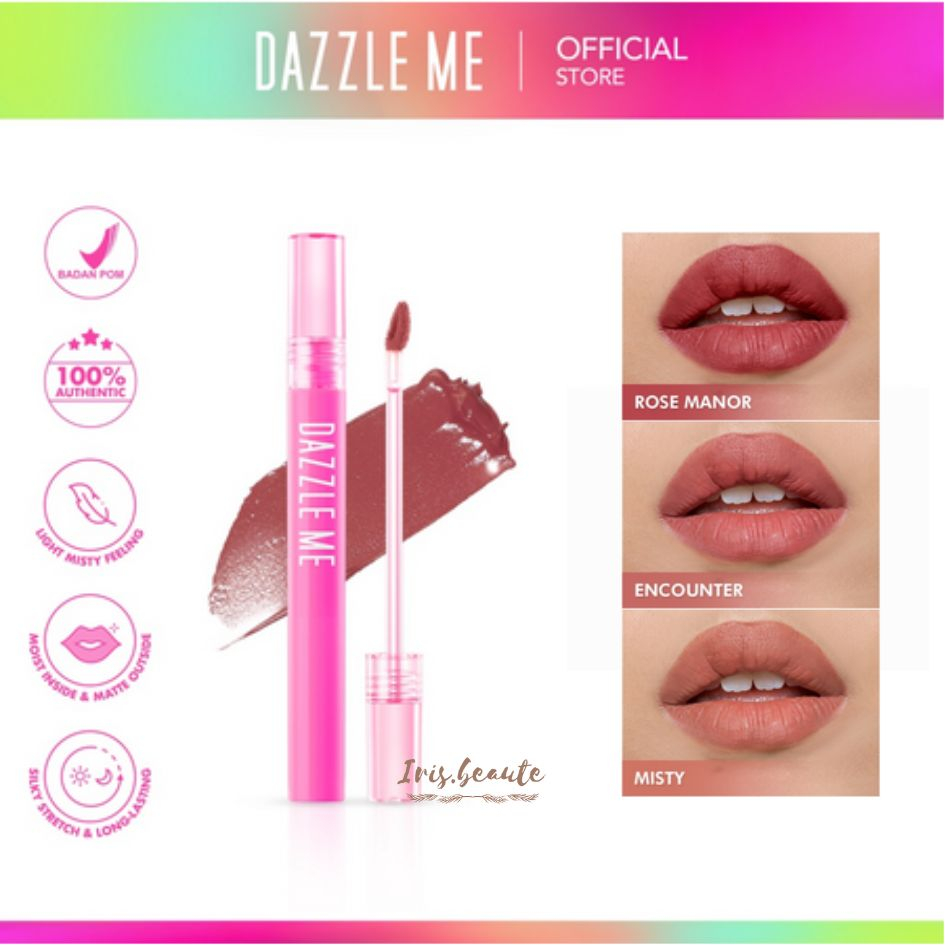 DAZZLE ME Misty Matte Lip Cream / Silky Kiss Lip Matte Waterproof