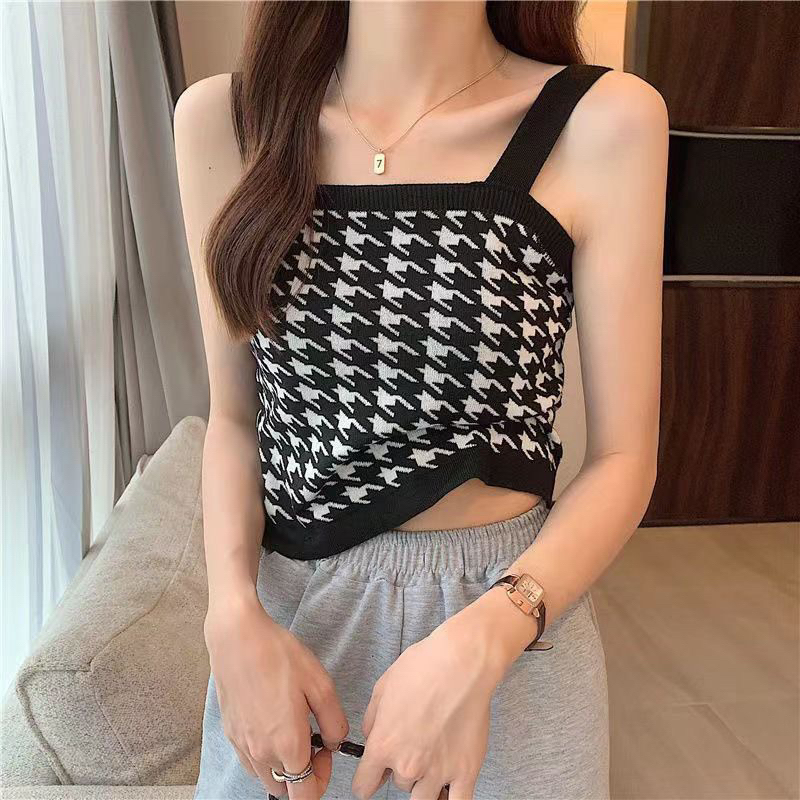 Tanktop (T104) / Tank Top Crop Rajut Halus Wanita Import 100% korean / Tanktop Tali