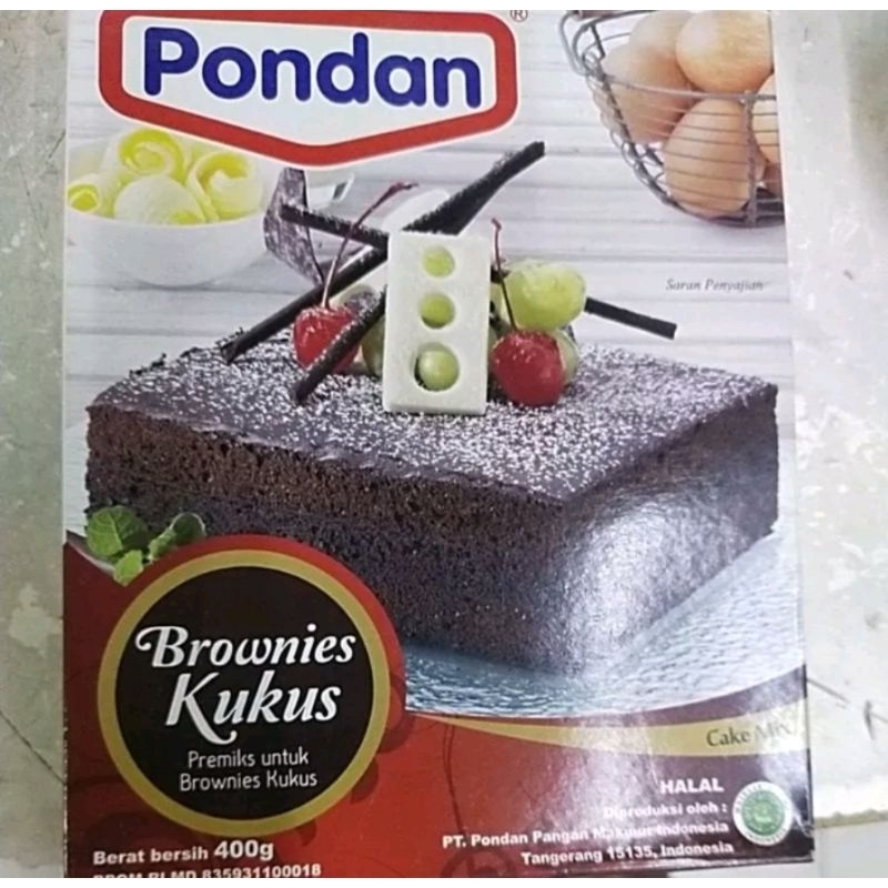 pondan brownies kukus 400 gr