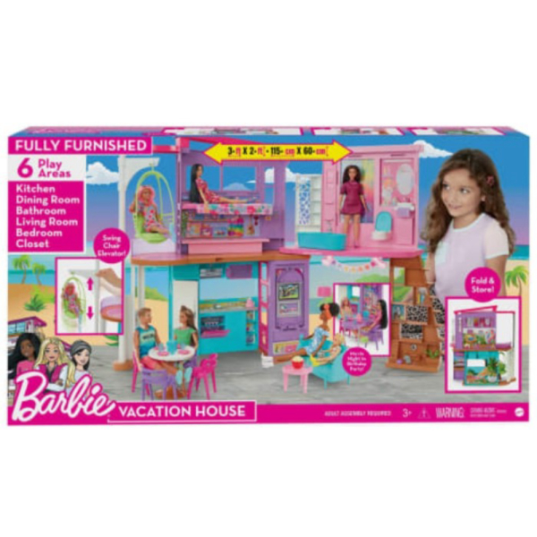

Dijual Rumah Boneka 2 Lantai Barbie Vacation House Playset Plus Kebun Diskon