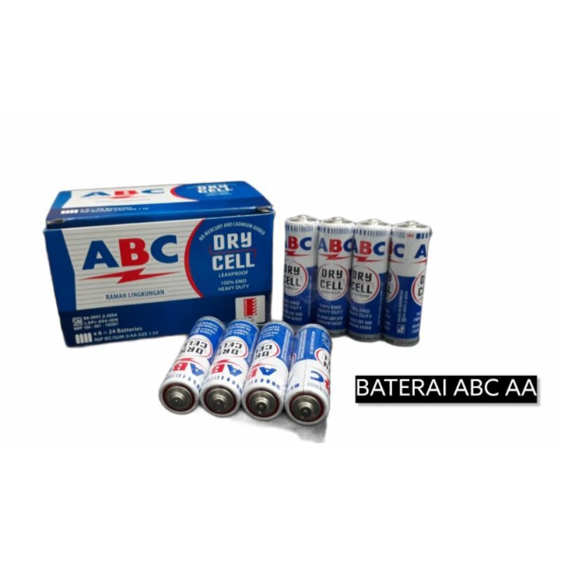 ABC baterai A2/ ABC Baterai AA/ ABC baterai jam dinding isi 4pcs