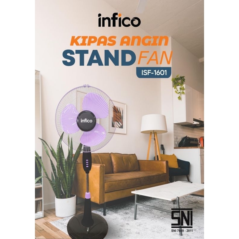 Kipas Angin berdiri 16 inch Infico Stand Fan