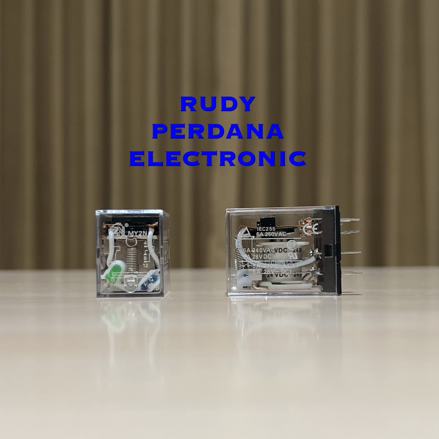 RELAY MY2N 8P 8 PIN KAKI 24VDC DC 24V 24 VOLT